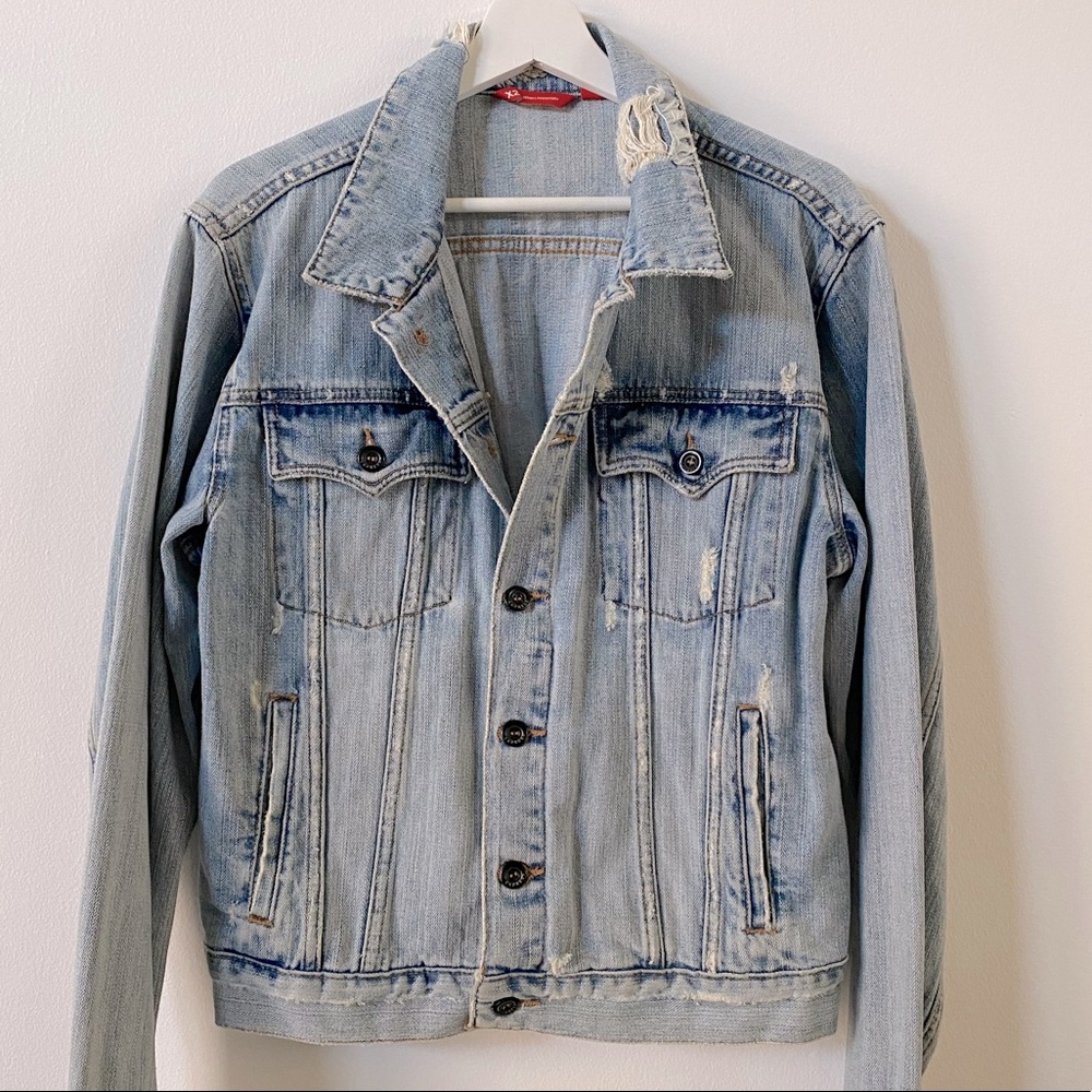 X2 DENIM LABORATORY - Denim Jacket - Distressed